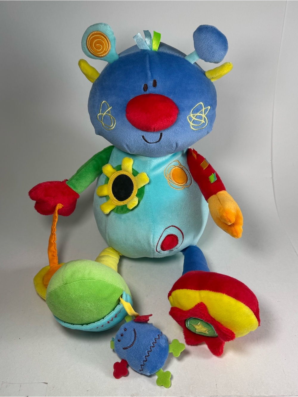 One Step Ahead Plush Gizmo The Activity Doll 2008 12" Sensory Baby Toy Stuffed